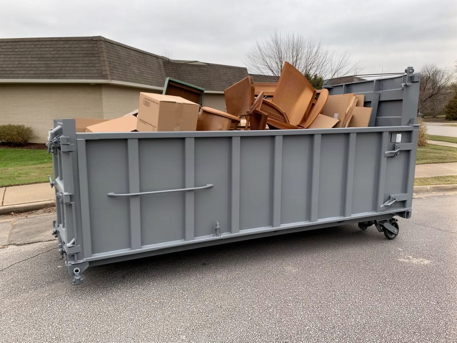 Roll-off dumpster from GK Express Dumpster Rental in Eureka, CA